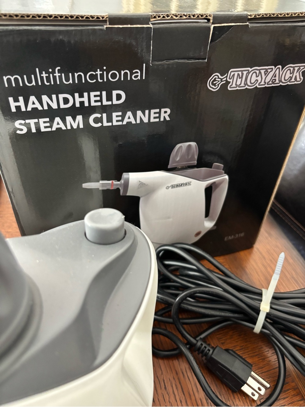 TICYACK Handheld Steam Cleaner - White & Gray